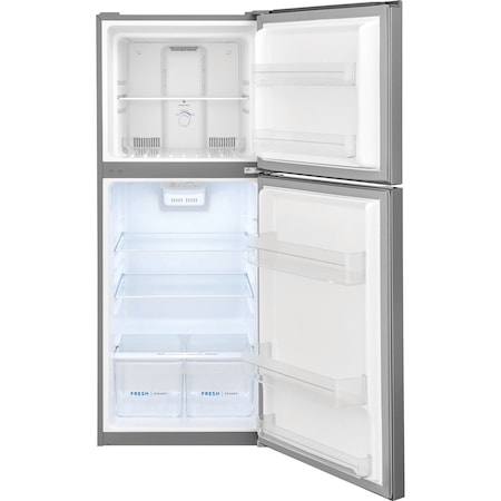 Frigidaire Frigidaire 11.6 Cu. Ft. Top Freezer Apartment-Size Refrigerator in Brushed Steel FFET1222UV